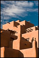 Loreto Inn in pueblo architectural style. Santa Fe, New Mexico, USA