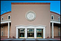 West entrance of New state Mexico Capitol. Santa Fe, New Mexico, USA ( color)