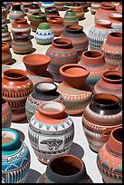 Pottery for sale. Santa Fe, New Mexico, USA
