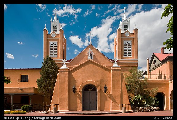 Church San Felipe de Neri. Albuquerque, New Mexico, USA (color)