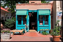 Blue store, old town. Albuquerque, New Mexico, USA ( color)