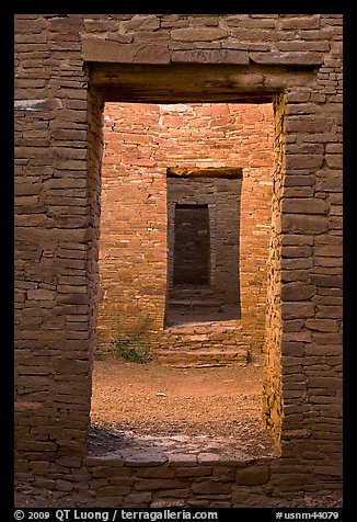 Chacoan doors. Chaco Culture National Historic Park, New Mexico, USA