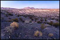 Kilbourne Hole maar volcanic crater, twilight. Organ Mountains Desert Peaks National Monument, New Mexico, USA ( color)