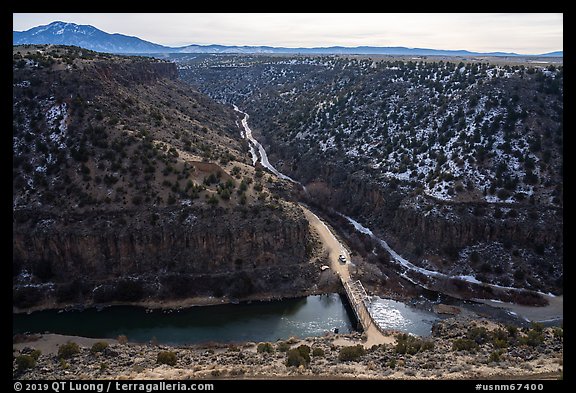 John Dunn Bridge over the Rio Grande. Rio Grande Del Norte National Monument, New Mexico, USA