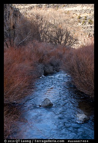Rio Hondo near Rio Grande Gorge. Rio Grande Del Norte National Monument, New Mexico, USA (color)
