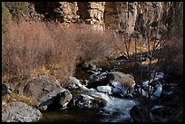 Rio Hondo in winter. Rio Grande Del Norte National Monument, New Mexico, USA ( color)