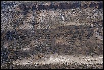 Rio Grande Gorge walls with dusting of snow. Rio Grande Del Norte National Monument, New Mexico, USA ( color)