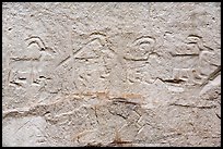Petroglyps of big horn sheep. El Morro National Monument, New Mexico, USA ( color)
