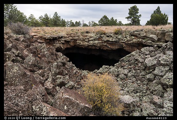 Cave entrance. El Malpais National Monument, New Mexico, USA