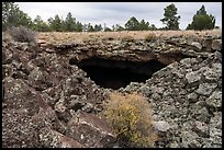 Cave entrance. El Malpais National Monument, New Mexico, USA ( color)