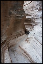 Slot canyon. Kasha-Katuwe Tent Rocks National Monument, New Mexico, USA ( color)