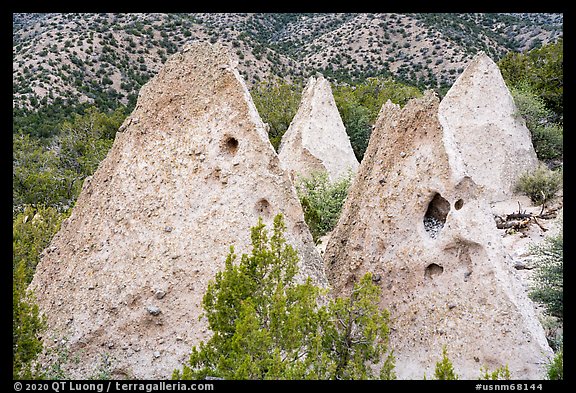 Pyramids of tuff. Kasha-Katuwe Tent Rocks National Monument, New Mexico, USA