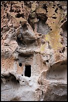 Cave cliff dwelling. Bandelier National Monument, New Mexico, USA ( color)