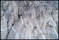Aerial View of cliffside tent rocks. Kasha-Katuwe Tent Rocks National Monument, New Mexico, USA ( color)