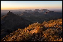 Dona Ana Mountains from Dona Ana Peak. Organ Mountains Desert Peaks National Monument, New Mexico, USA ( color)