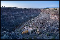 Rio Pueblo de Taos gorge in autumn. Rio Grande Del Norte National Monument, New Mexico, USA ( color)