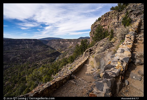 Switchbacks of Big Arsenic Trail. Rio Grande Del Norte National Monument, New Mexico, USA (color)