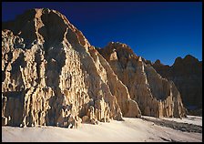 Cathedral-like spires and buttresses, Cathedral Gorge State Park. Nevada, USA (color)
