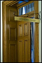 Door to Nevada Supreme court. Carson City, Nevada, USA ( color)