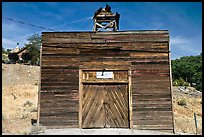 Wooden shack. Virginia City, Nevada, USA (color)