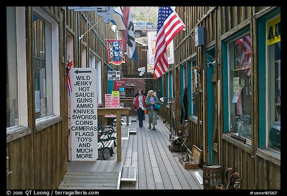 Alley. Virginia City, Nevada, USA