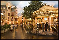 Rotunda and plaza inside Paris hotel. Las Vegas, Nevada, USA (color)