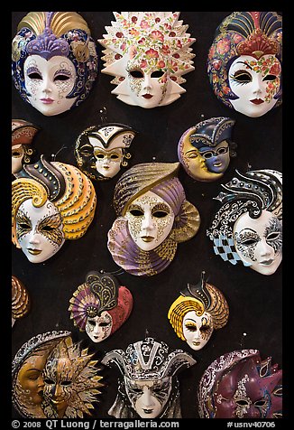 Masks, Venetian casino. Las Vegas, Nevada, USA