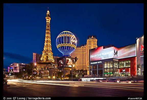 Bally S Las Vegas and Paris Eiffel Tower Replica in Las Vegas Editorial  Photo - Image of downtown, street: 34218866