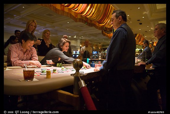 Casino table game. Las Vegas, Nevada, USA
