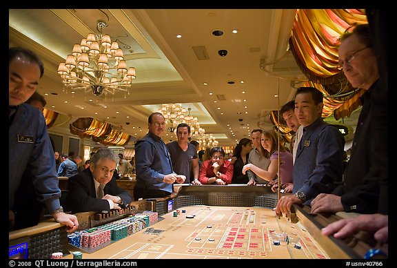 Casino craps game. Las Vegas, Nevada, USA