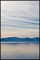 Blue mountains and clouds, winter, Lake Tahoe, Nevada. USA ( color)