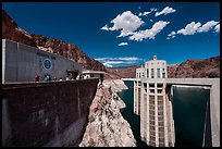 Penstock towers. Hoover Dam, Nevada and Arizona ( color)