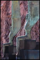 Close-up of Winged Figures of the Republic statues. Hoover Dam, Nevada and Arizona ( color)
