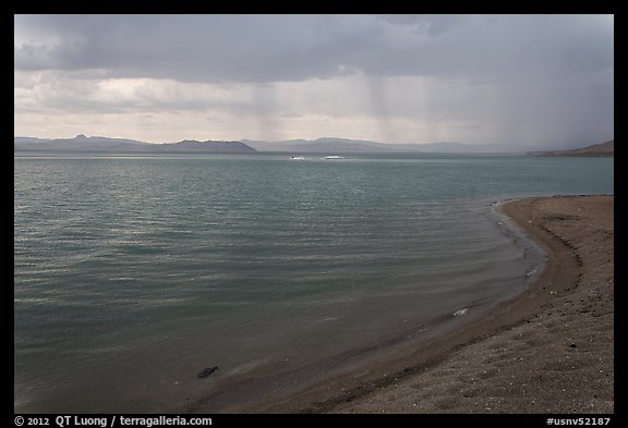 Approaching storm. Pyramid Lake, Nevada, USA
