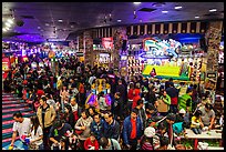 Crowded carnival game area. Reno, Nevada, USA ( color)
