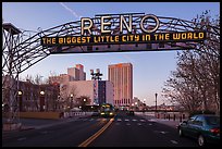 Original Reno Arch. Reno, Nevada, USA ( color)