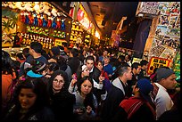 Densely packed crowds in circus arcade. Reno, Nevada, USA ( color)