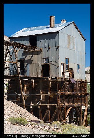 Mining building. Nevada, USA (color)