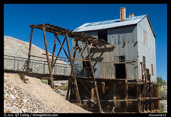 Historic mining building. Nevada, USA (color)