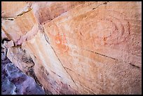 Faint petroglyphs. Gold Butte National Monument, Nevada, USA ( color)