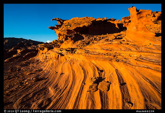 Swirl, Little Finland. Gold Butte National Monument, Nevada, USA (color)