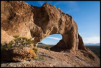 Natural arch through volcanic rock. Basin And Range National Monument, Nevada, USA ( color)