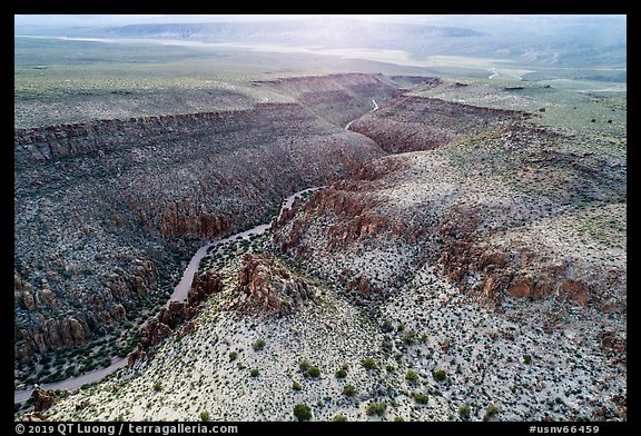 Aerial view of Valley of Faces. Basin And Range National Monument, Nevada, USA