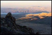 Lake Mead from Gold Butte Peak at sunrise. Gold Butte National Monument, Nevada, USA ( color)