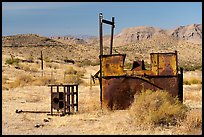 Old mining equipment, Gold Butte ghost town. Gold Butte National Monument, Nevada, USA ( color)