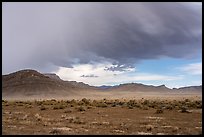 Clearing storm near Water Gap. Basin And Range National Monument, Nevada, USA ( color)