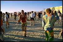Morning dance, Black Rock Desert. Nevada, USA (color)