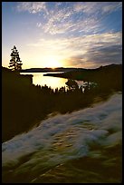 Eagle Falls,  Emerald Bay, sunrise, South Lake Tahoe, California. USA (color)
