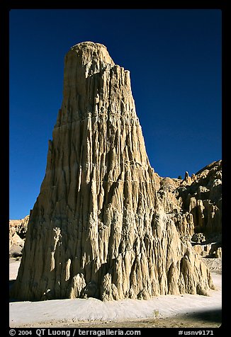 Cathedral-like spire, Cathedral Gorge State Park. Nevada, USA (color)