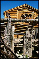 Cabin with old mining equipment, Pioche. Nevada, USA ( color)